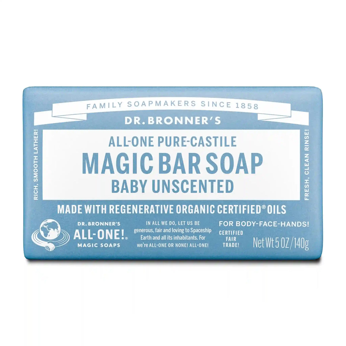 Unscented - Pure-Castile Magic Bar Soap